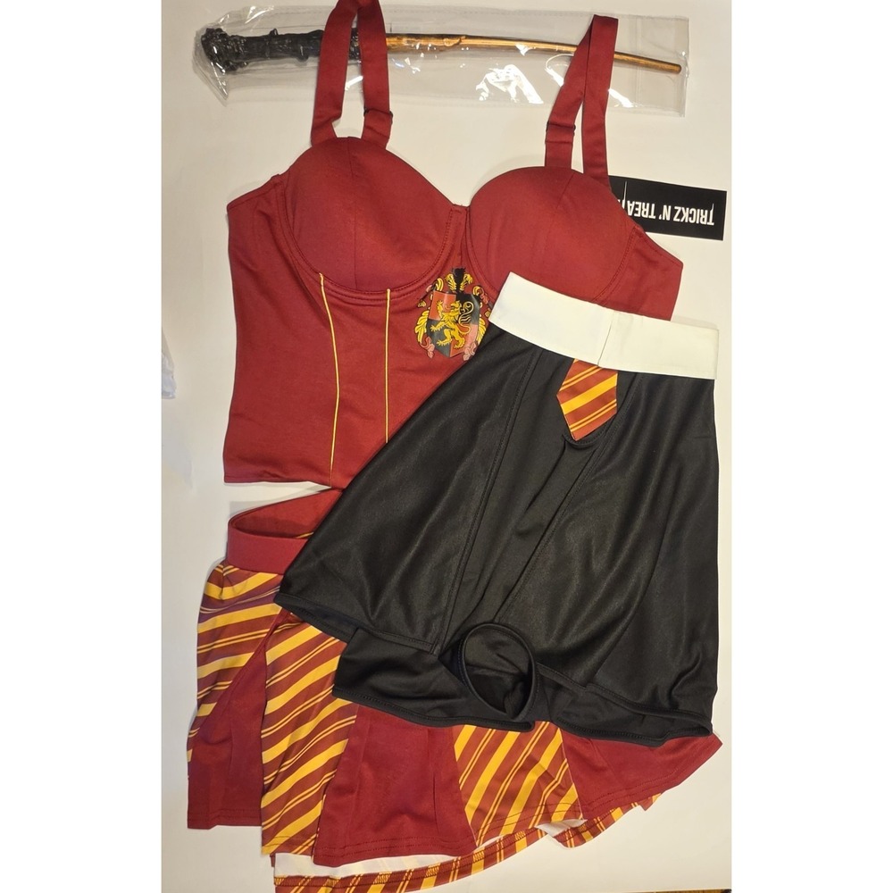 Dolls Kill Gryffin Wizard Costume Trickz N' Treatz Harry Potter Gryffindor XXL